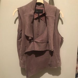 BCBG Maxazria Brown Suede Vest